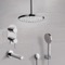 Tub and Shower Faucet Set with Handheld and Ceiling Rain Shower Head
